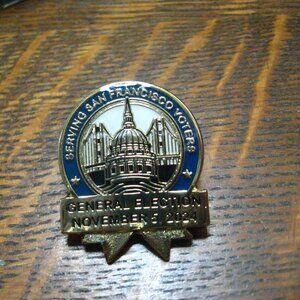 San Francisco California USA 2024 General Election Lapel Pin